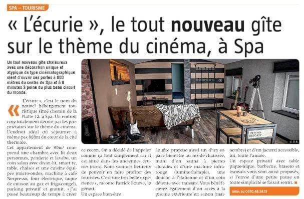 L'Ecurie Gite Duplex Welness Spa Exterior foto